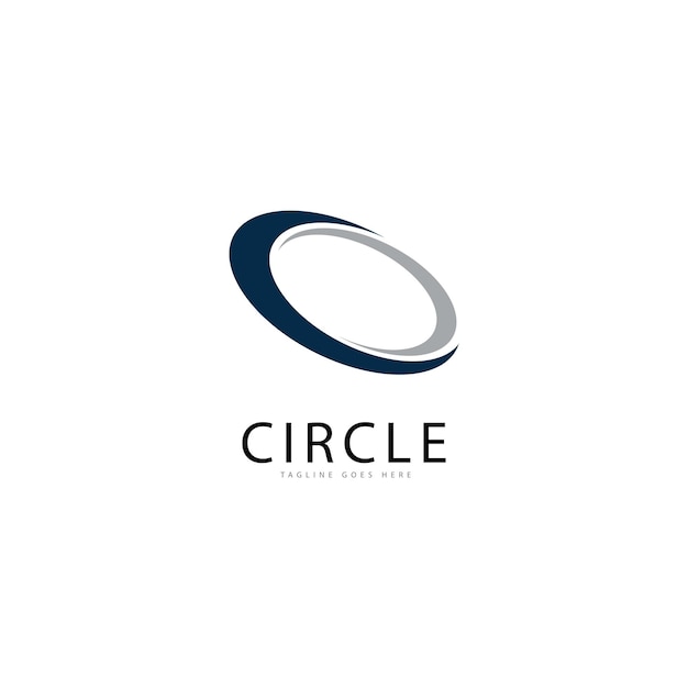 iconos de plantilla de logo y símbolos de círculo de vórtice