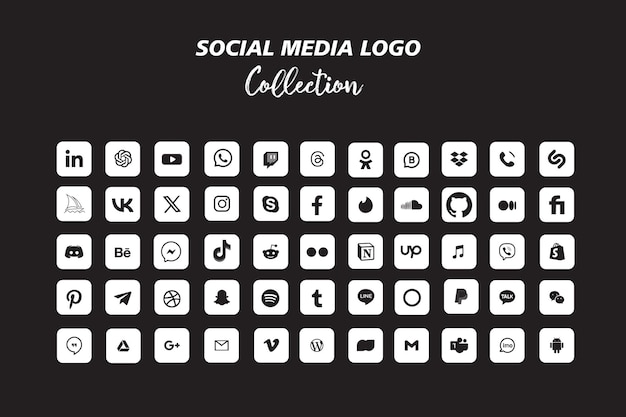 Iconos populares de redes sociales