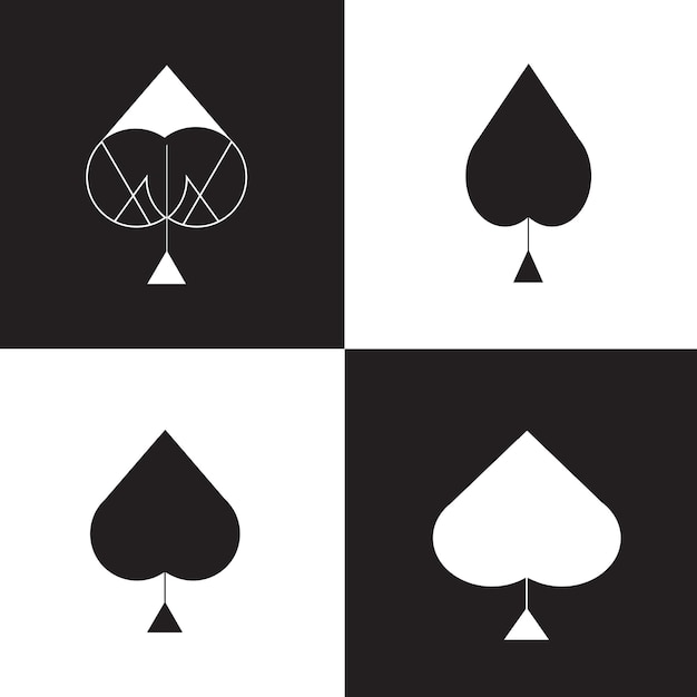 iconos de póquer de casino