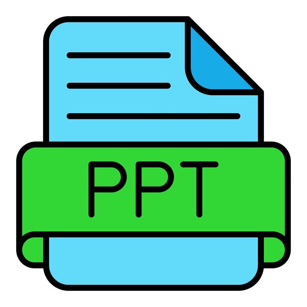 Vector iconos de ppt