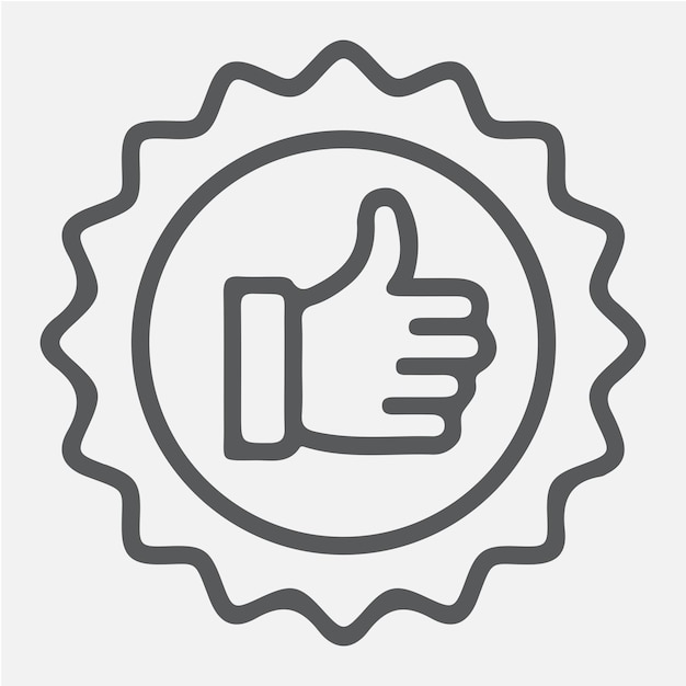 Iconos de prácticas Al igual que los iconos de insignia Icones de recompensa Símbolos de compras en línea y calidad premium