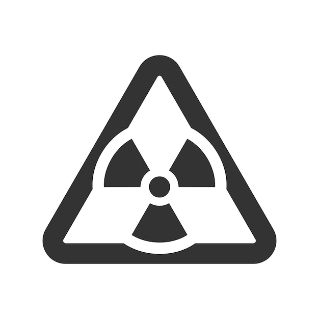 Iconos de precaución en caso de radiación