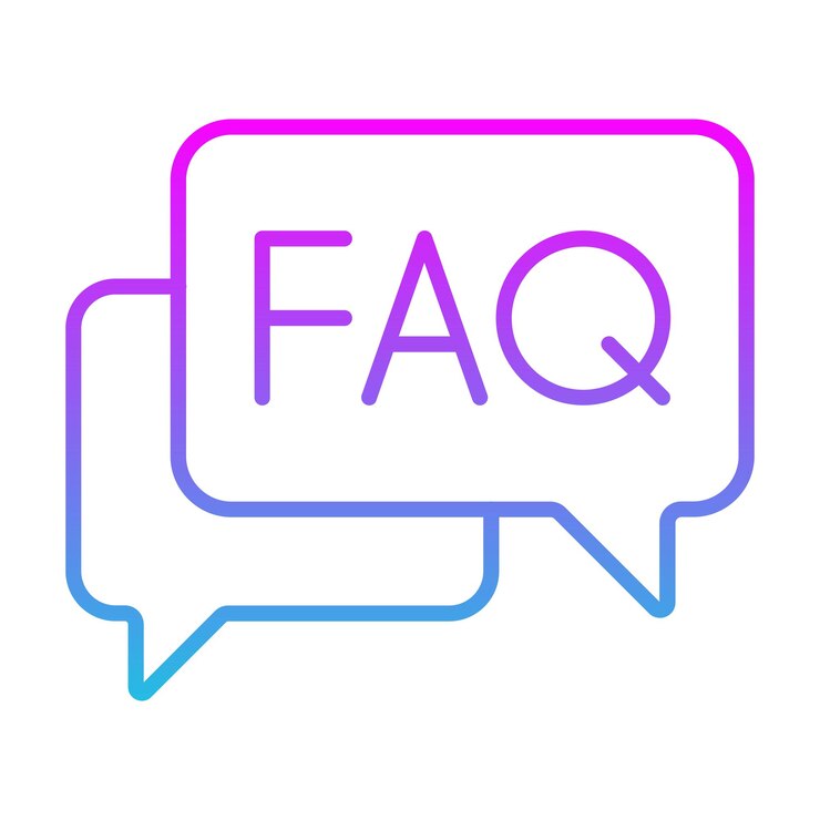 Vector iconos de preguntas frecuentes
