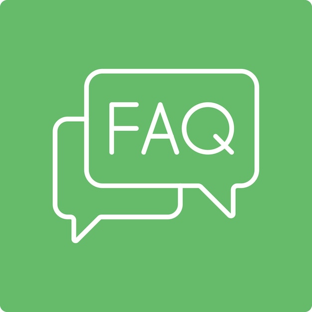Iconos de preguntas frecuentes