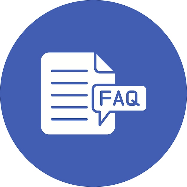 Iconos de preguntas frecuentes