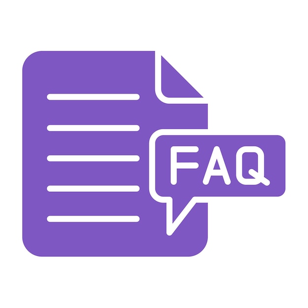Iconos de preguntas frecuentes