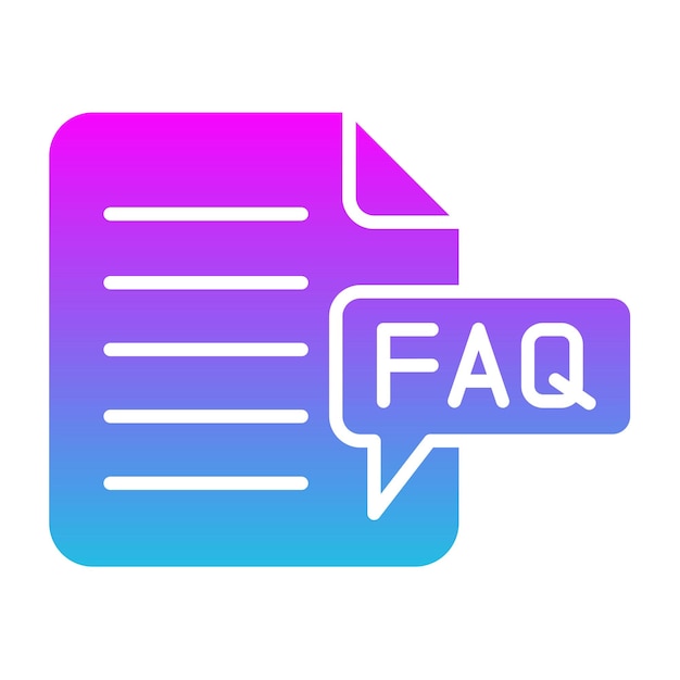 Iconos de preguntas frecuentes
