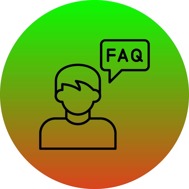 Iconos de preguntas frecuentes