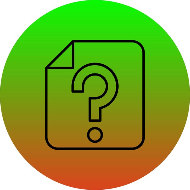 Iconos de preguntas frecuentes