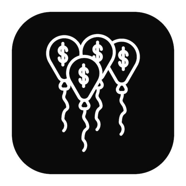 Iconos de préstamo de globos