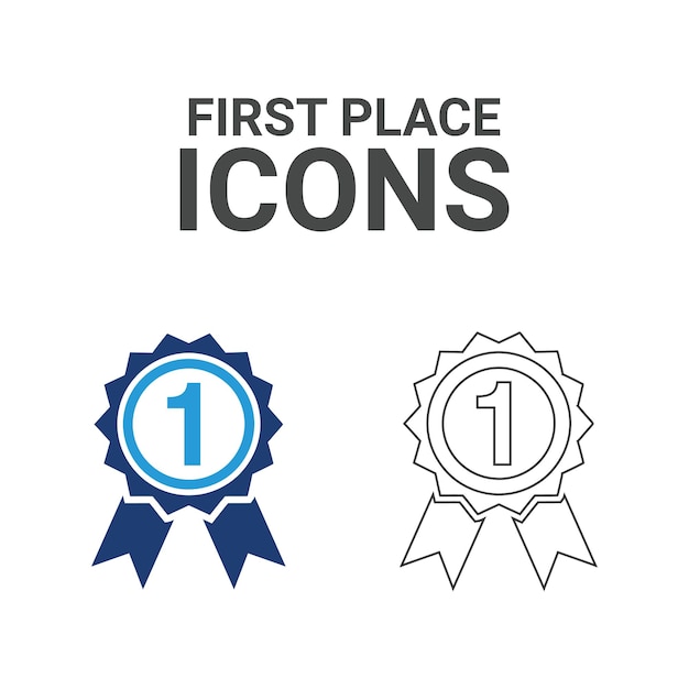 Iconos del primer lugar - Premio a los ganadores