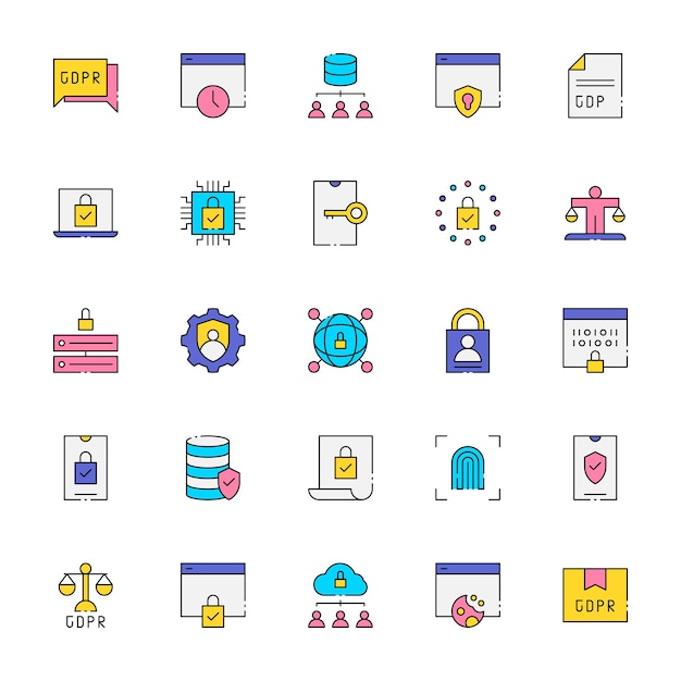 Iconos de privacidad del RGPD