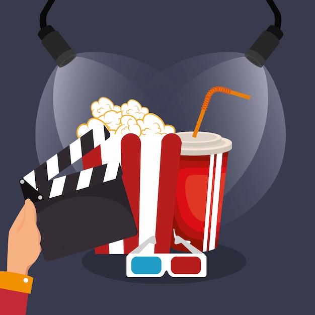 iconos de producción de cine clapper