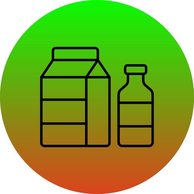 Iconos de productos lácteos