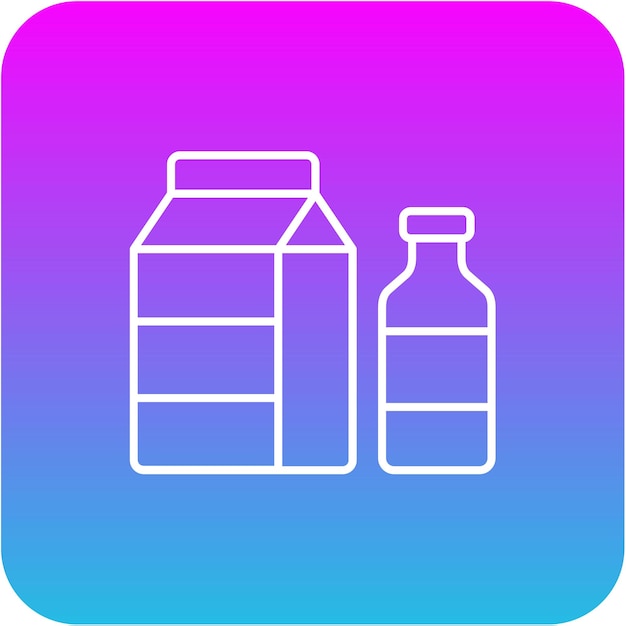 Iconos de productos lácteos