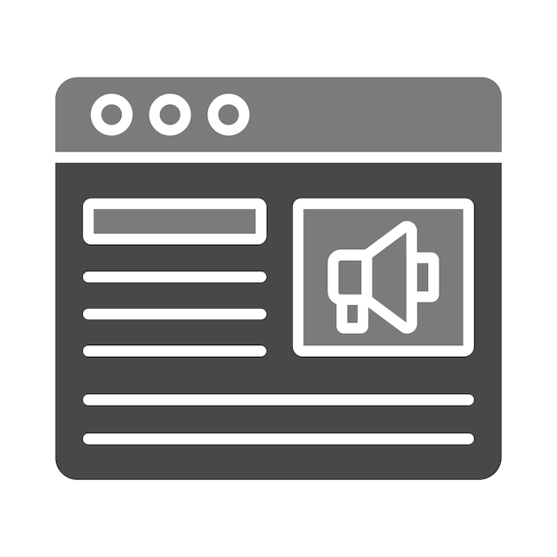 Iconos de promoción en la web