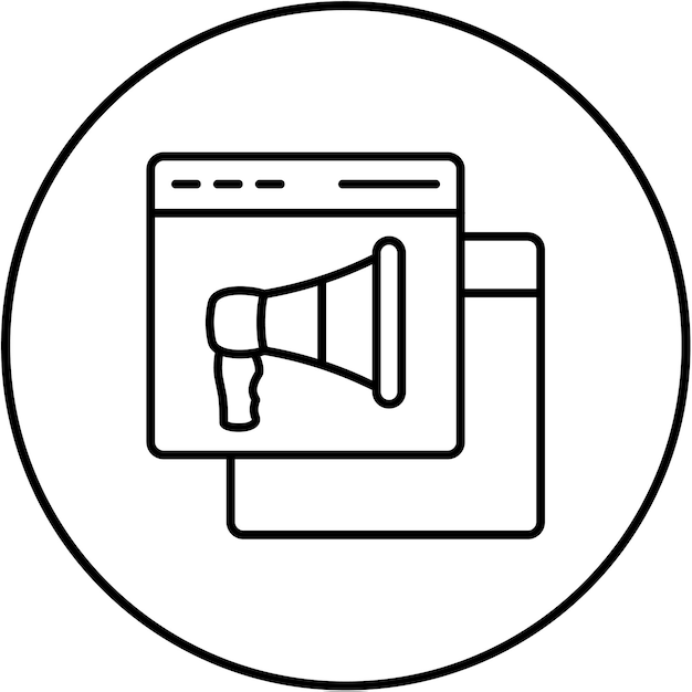 Iconos de promoción en la web