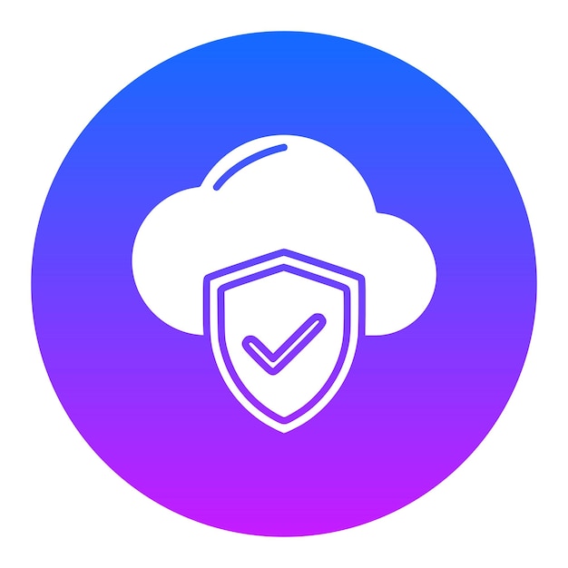 Iconos de protección contra las nubes