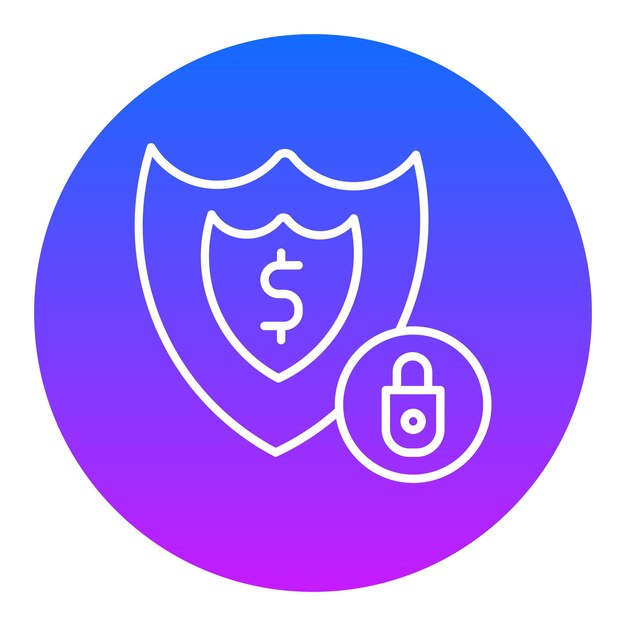 Iconos de protección del dinero
