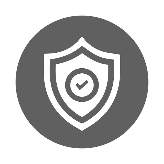 Íconos de protección de la marca gráficos vectoriales grises