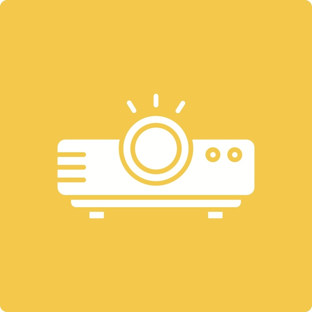 Iconos de proyector de video