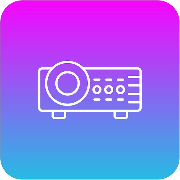 Iconos de proyector de video