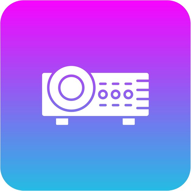 Iconos de proyector de video