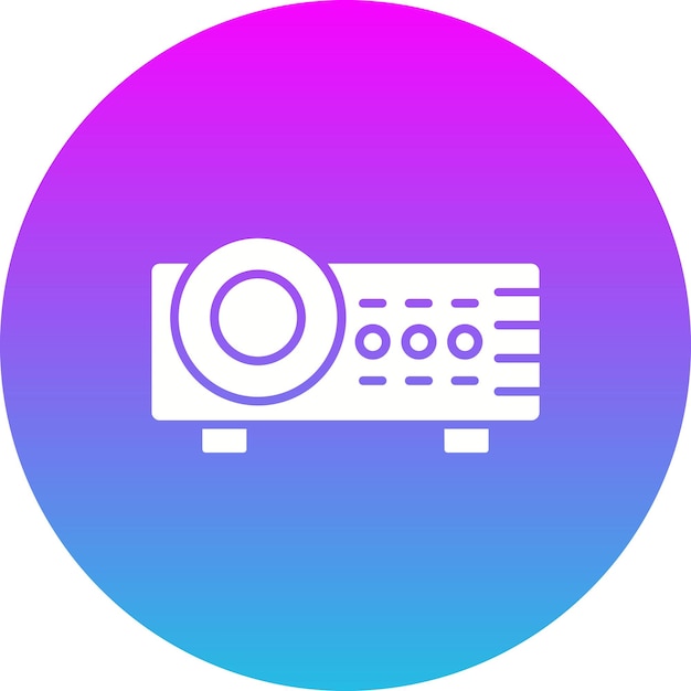 Iconos de proyector de video