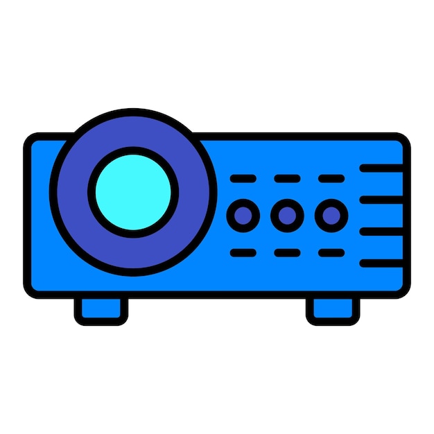 Iconos de proyector de video