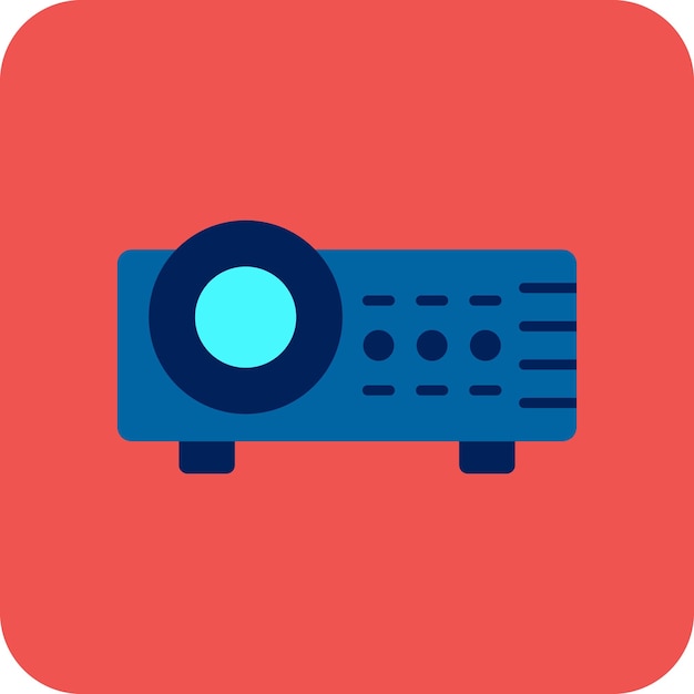 Iconos de proyector de video