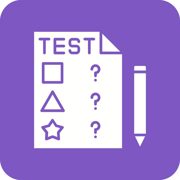 Vector iconos de prueba