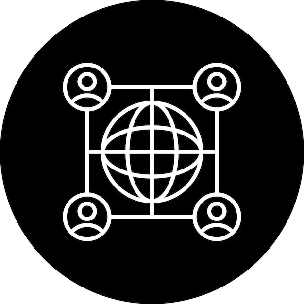 Iconos de la red global