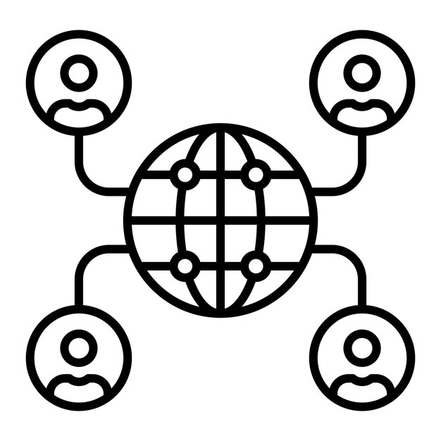 Iconos de la red global