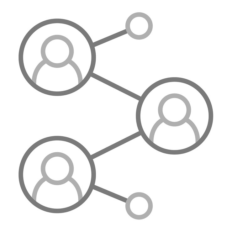 Vector iconos de la red