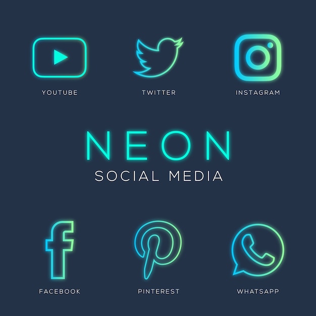 iconos de redes sociales