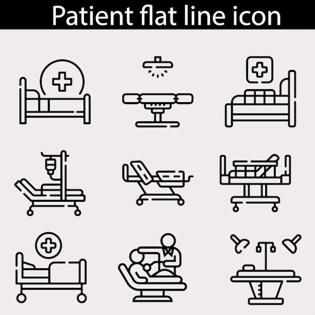 Iconos de regulación del sistema muscular Iconos universales del hospital para web y móvil