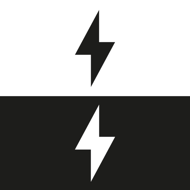 Iconos de los relámpagos