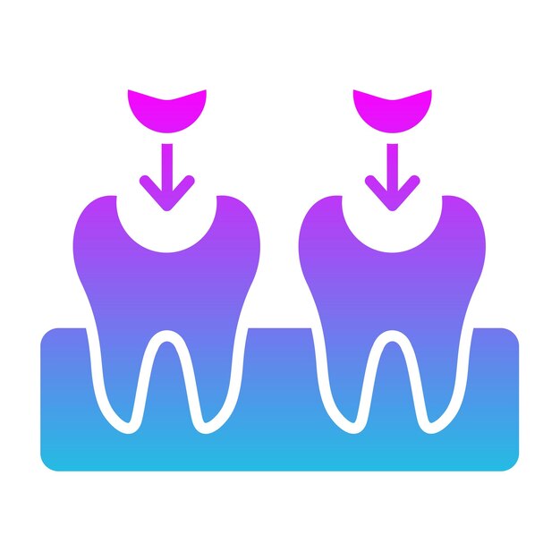 Iconos de rellenos dentales
