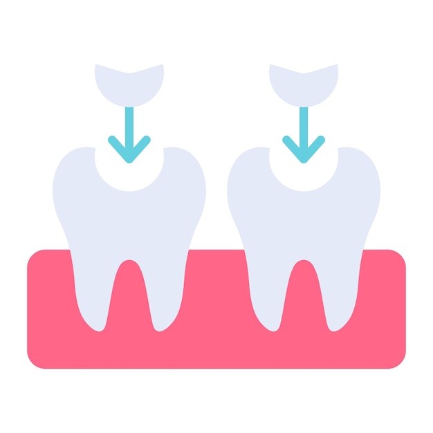 Iconos de rellenos dentales