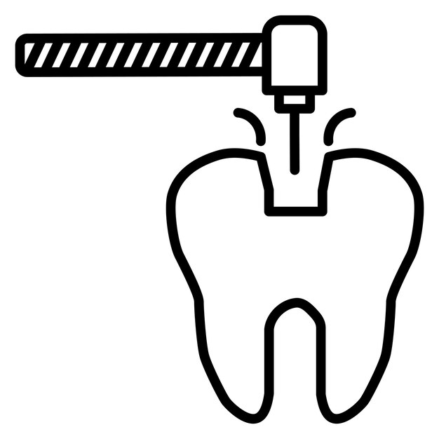 Iconos de rellenos dentales