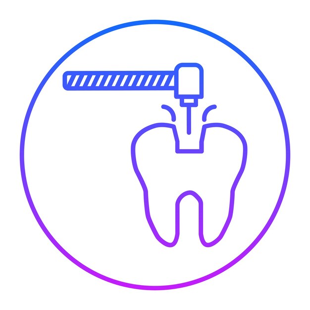 Iconos de rellenos dentales