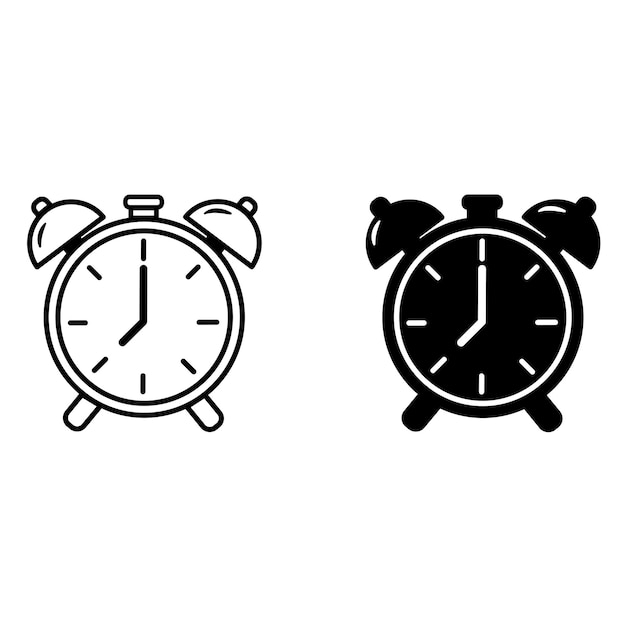 Iconos de reloj de alarma