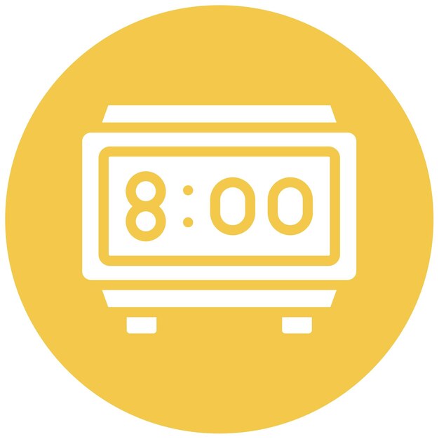Iconos de reloj digital