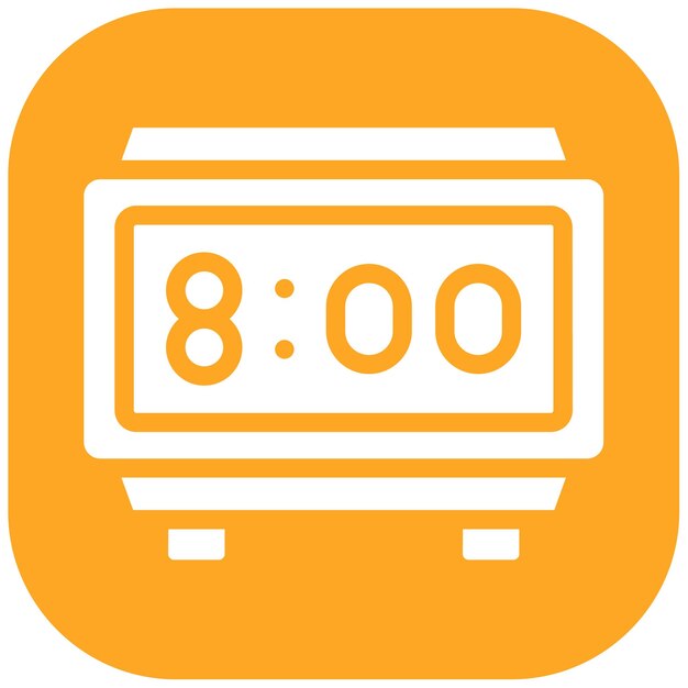 Iconos de reloj digital