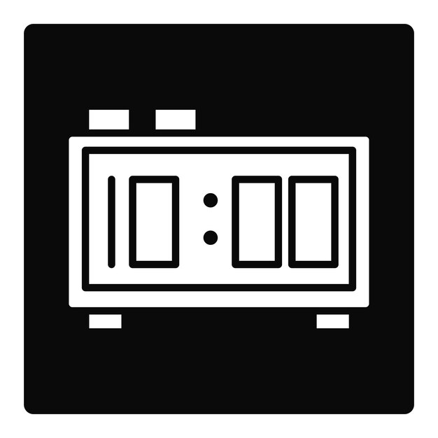 Iconos de reloj digital