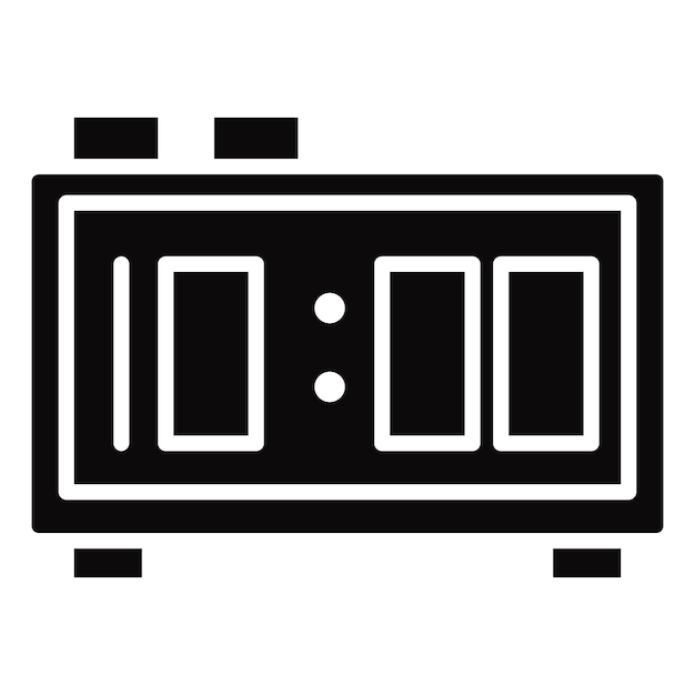 Iconos de reloj digital
