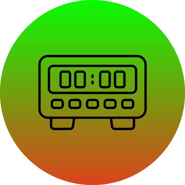 Iconos de reloj digital