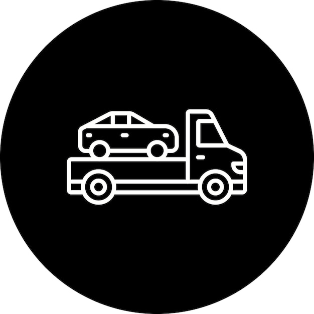 Iconos de remolque de automóviles