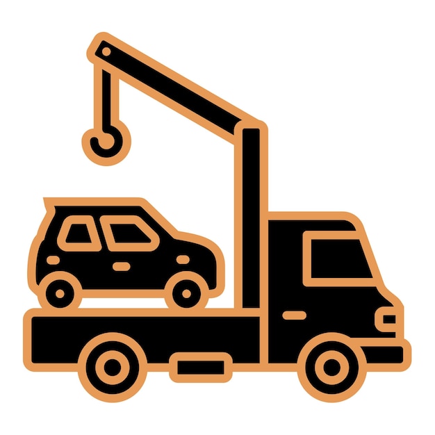 Iconos de remolque de automóviles