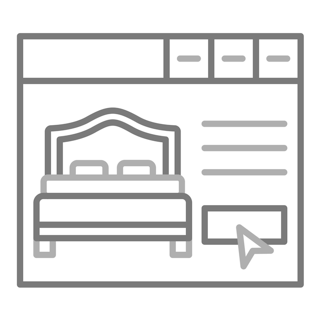 Iconos de reservas en línea